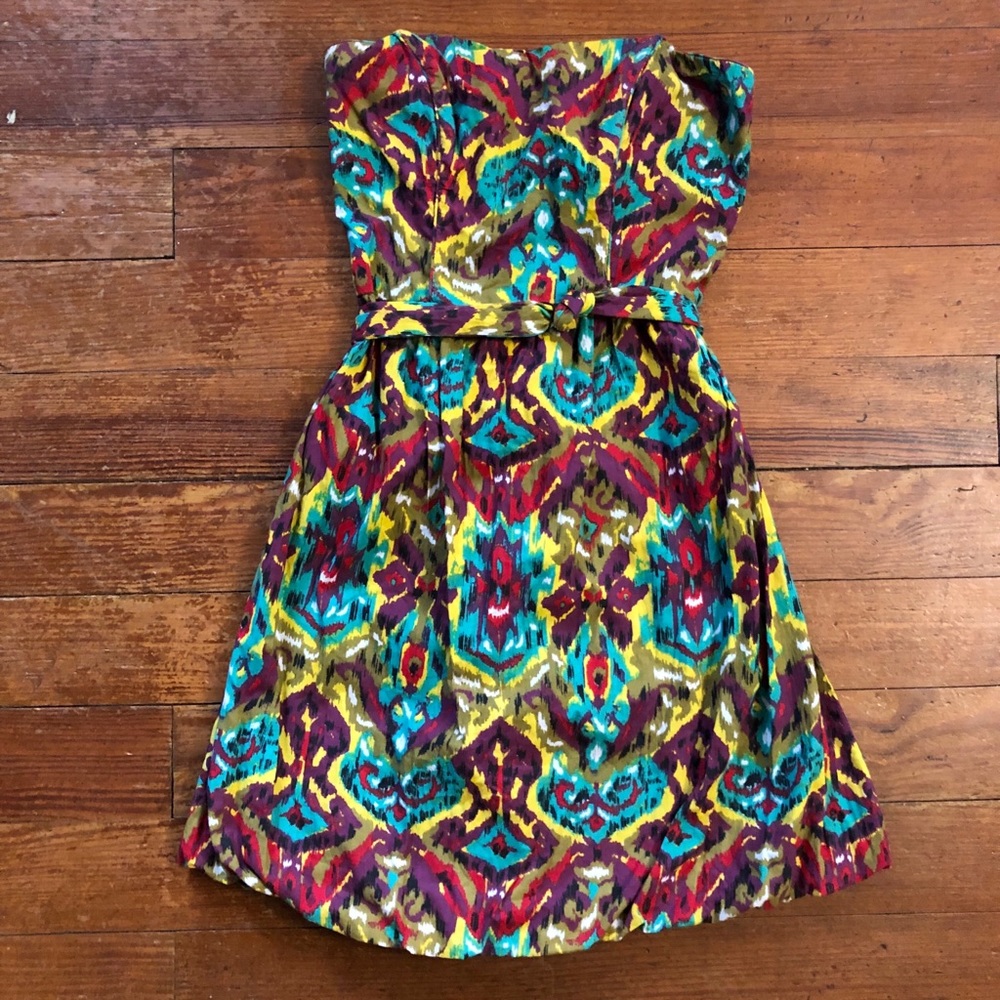 American Rag Cie Tube Top Lined Dress Multicolored